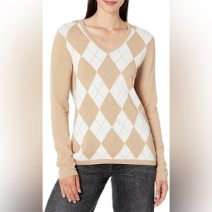 Tommy Hilfiger Argyle V-Neck Sweater